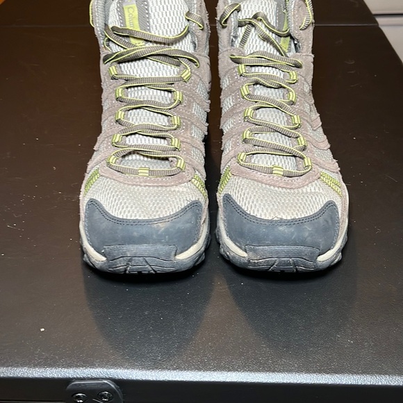 Columbia Gray and Lime Hiking Boots - Picture 1 of 7